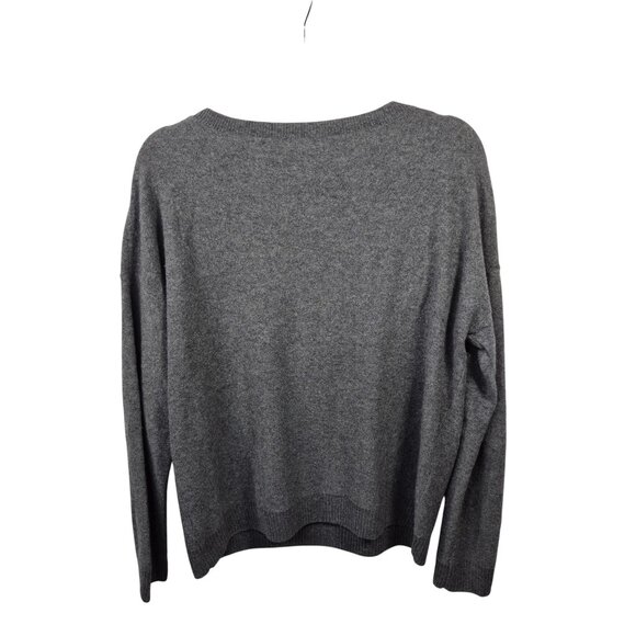Halogen Sweater Womens S Gray 100% Cashmere Knit Pullover Long Sleeve Top - Picture 2 of 6